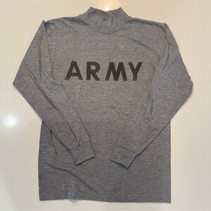 ARMY Long Sleeve Mock Turtleneck Physical Fitness PT Shirt Small S